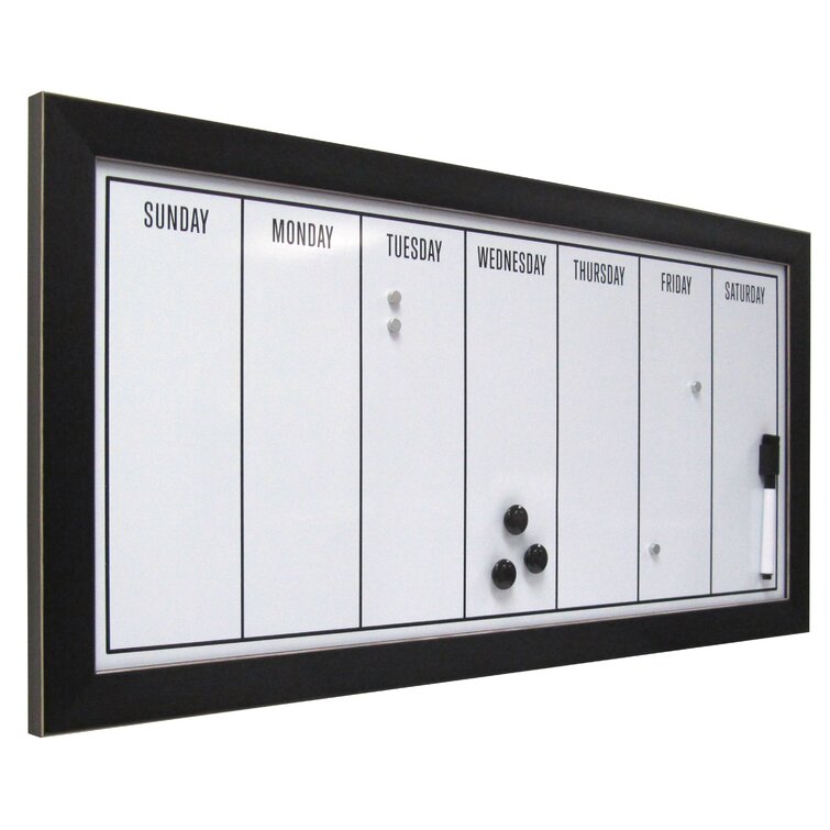 Weekly dry erase deals board